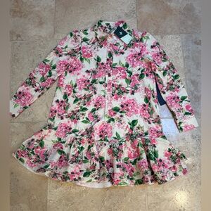 Tuckernuck Gossamer Pink Hydrangea Callahan Shirt Dress- NWT